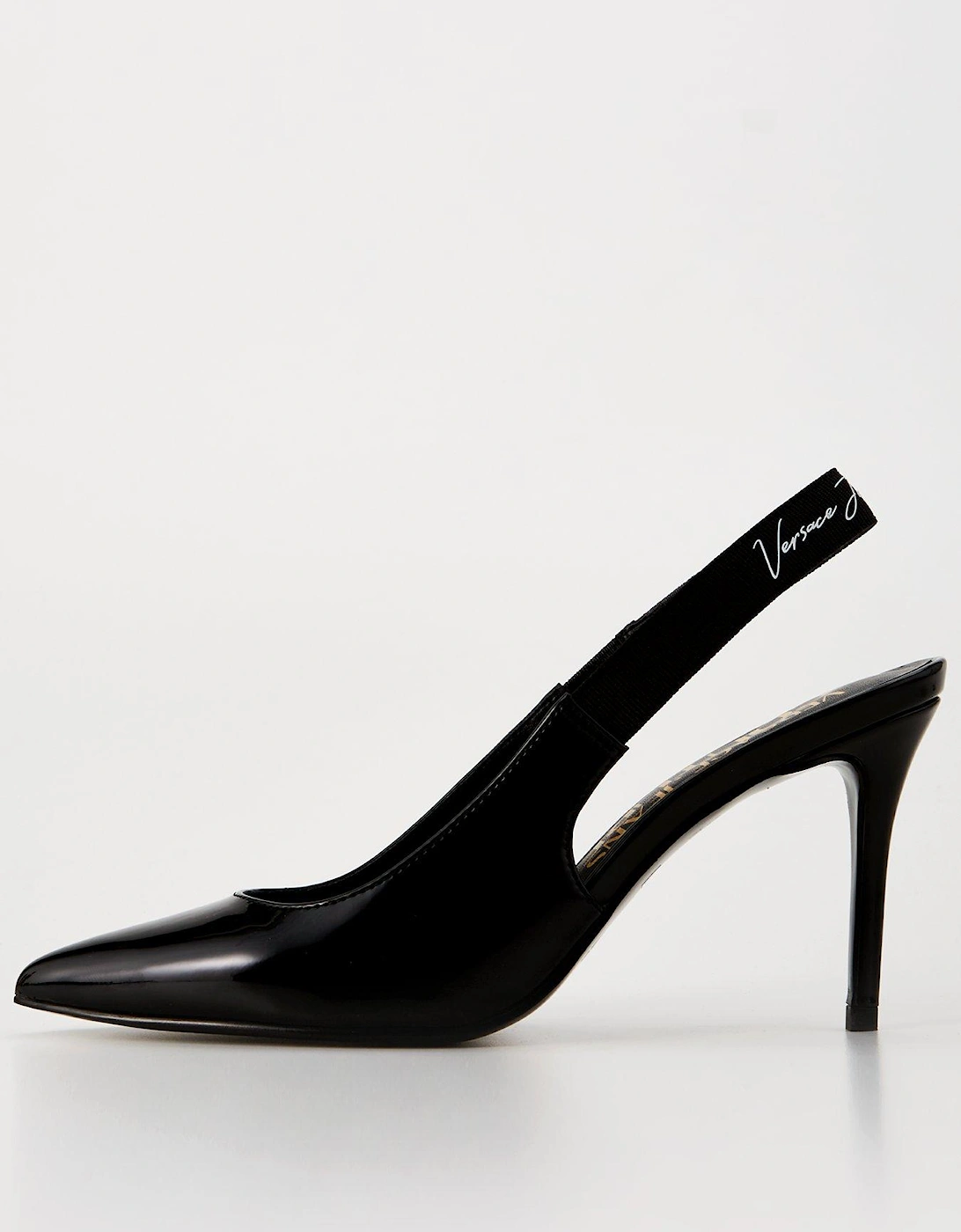 Patent Slingback Heels - Black, 8 of 7