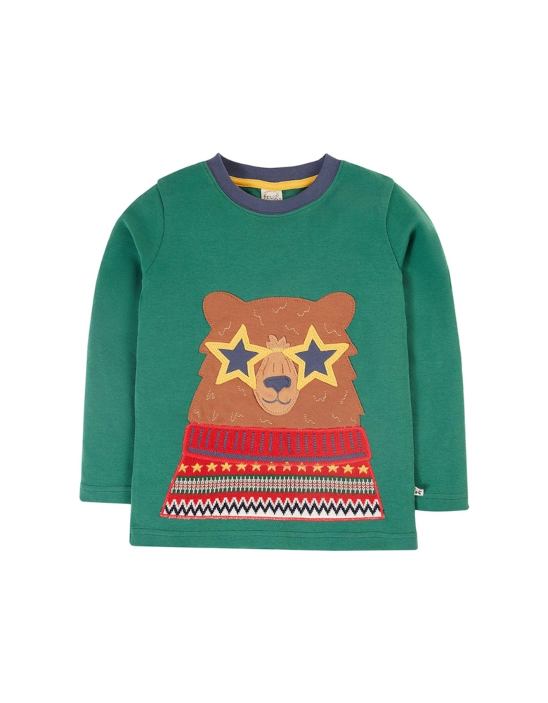 Boys Terrific Applique Top - Green