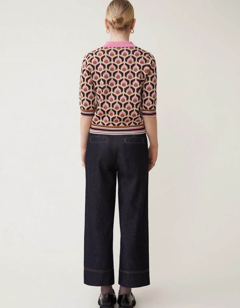 Woven Jeans Romy Bleu