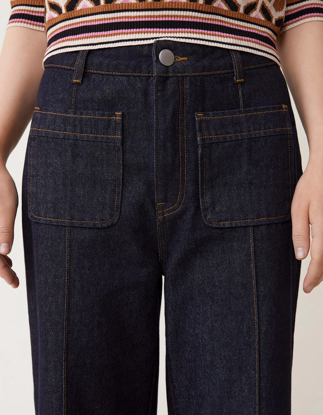 Woven Jeans Romy Bleu