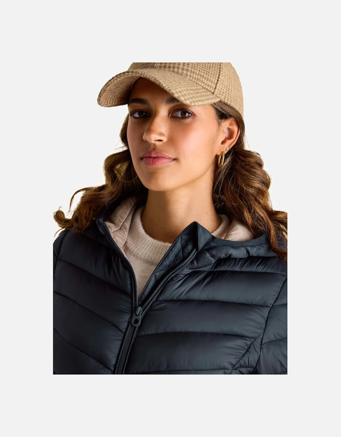 Womens Kenley Full Zip Quilted Hooded Coat