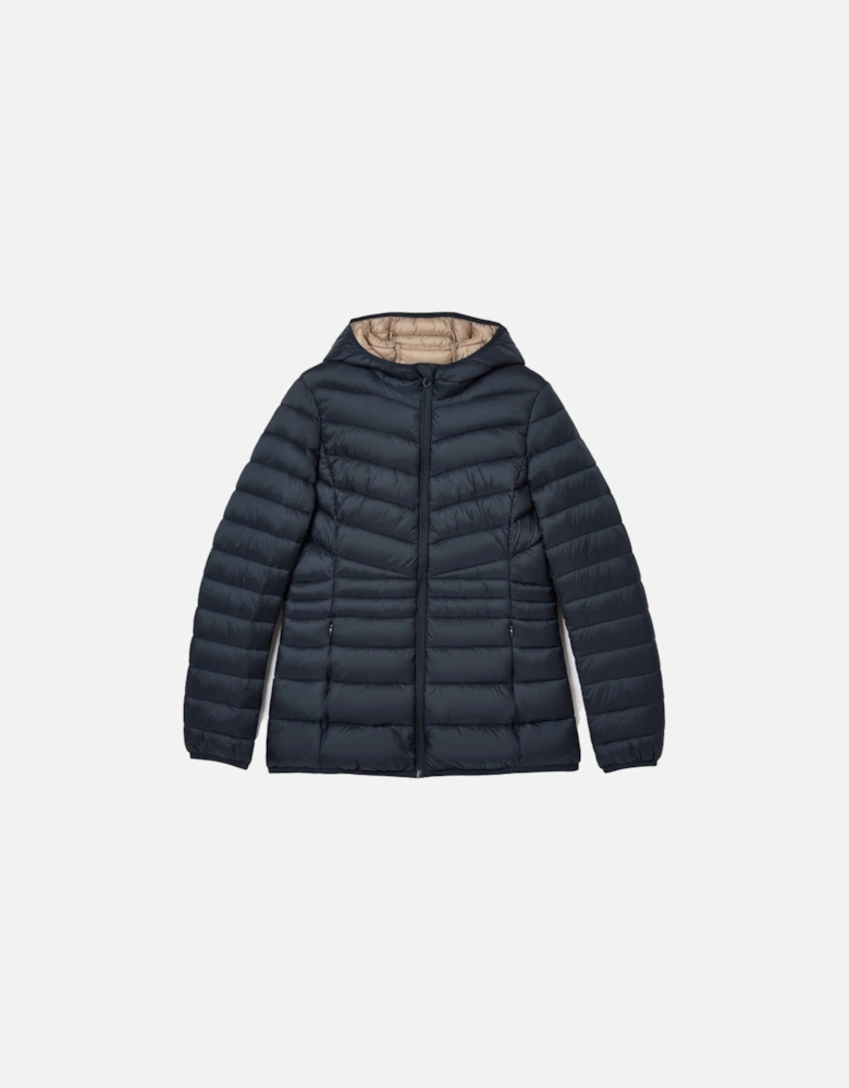 Womens Kenley Full Zip Quilted Hooded Coat