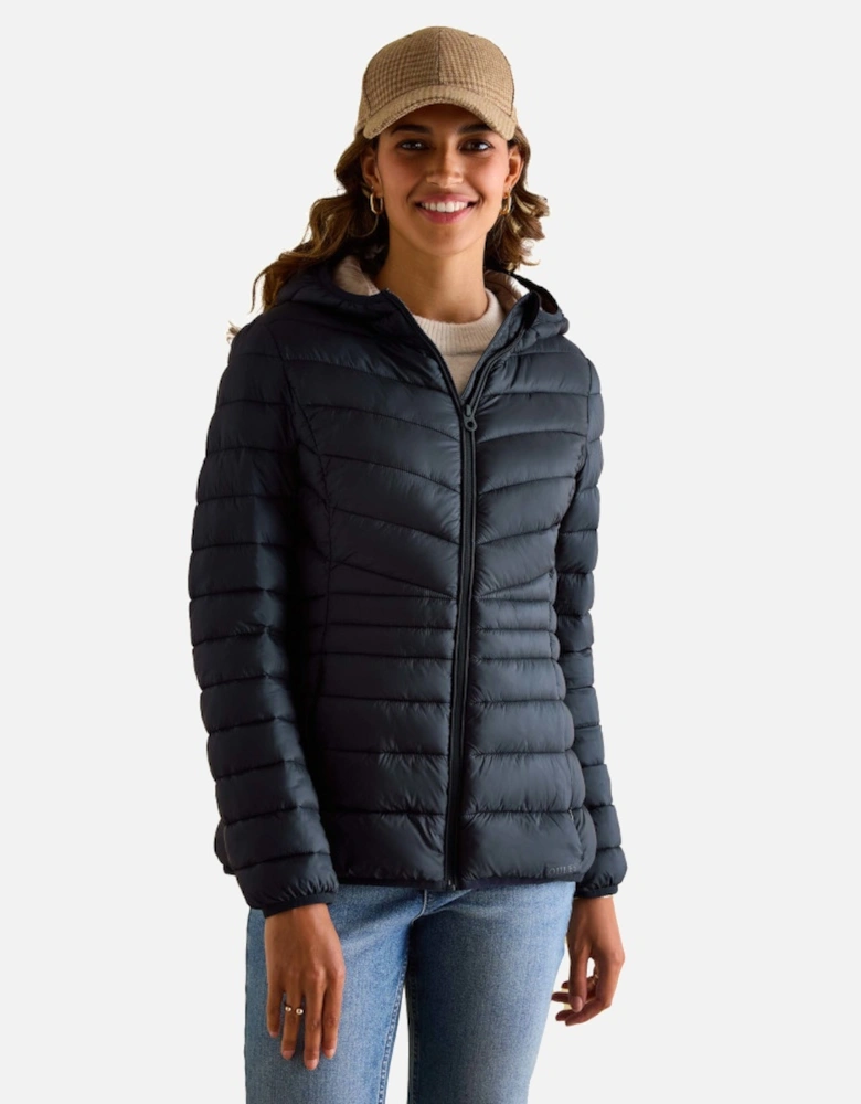 Womens Kenley Full Zip Quilted Hooded Coat