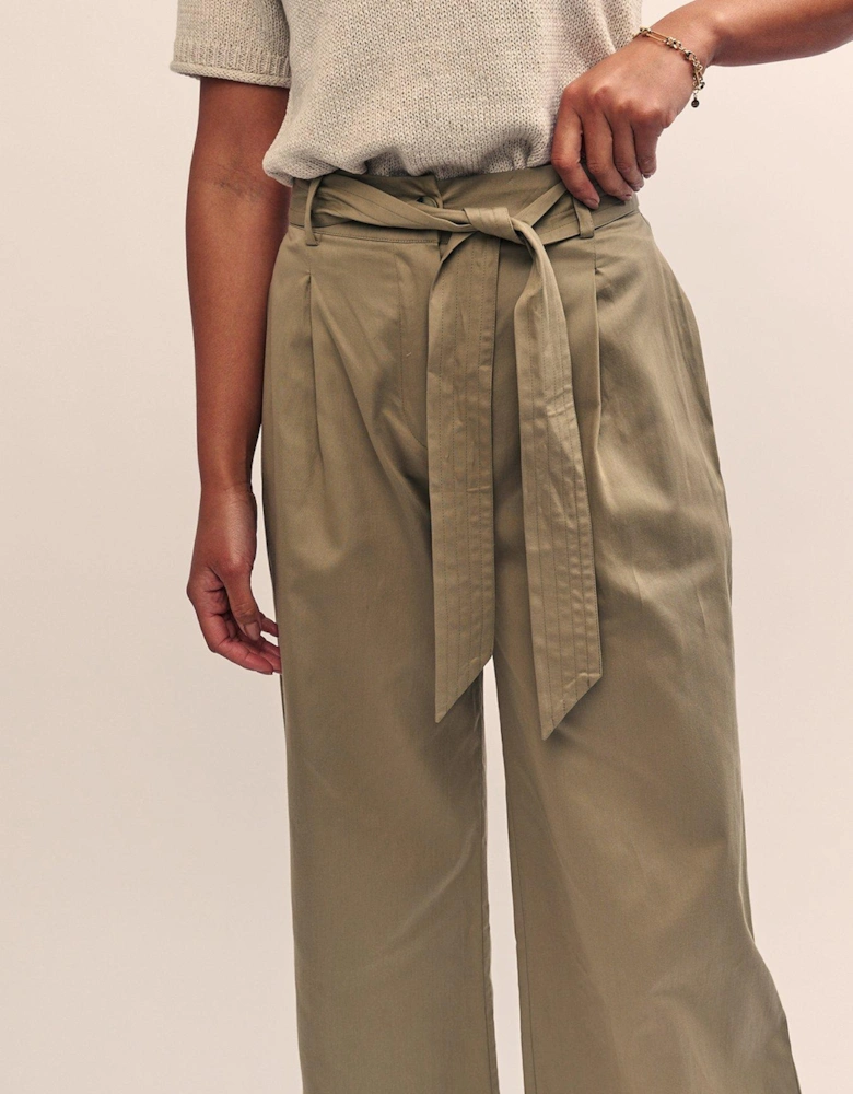 Wide Leg Trouser - Green