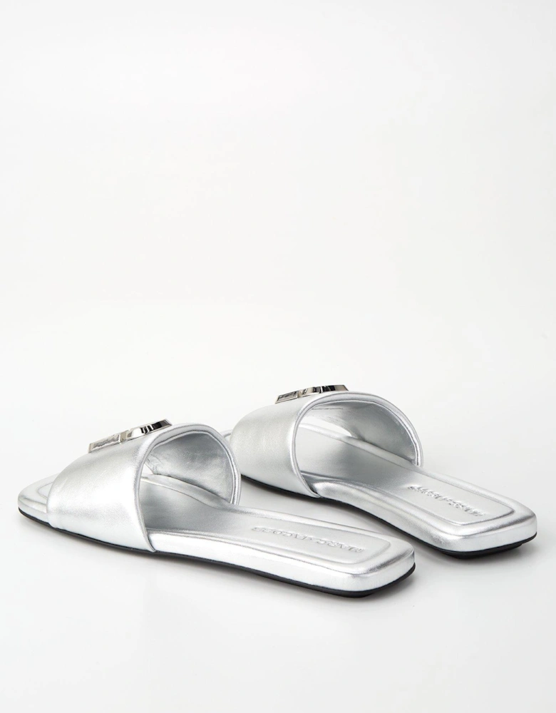 The J Marc Metallic Sandals - Silver