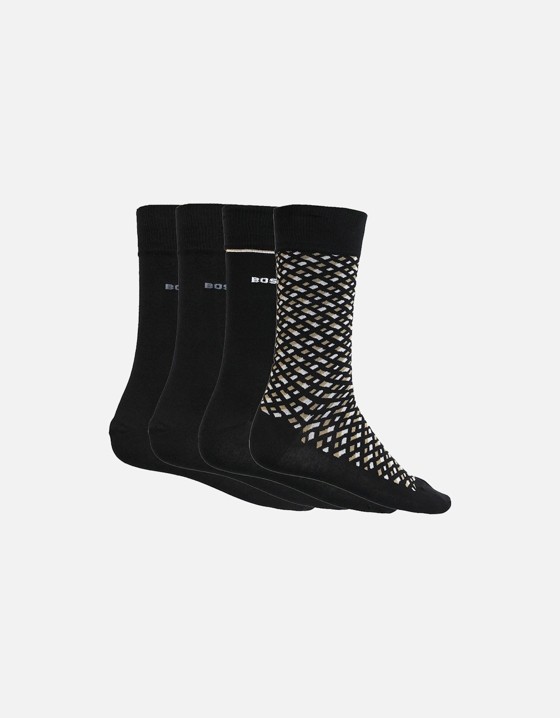 4-Pack Socks Gift Set, Black