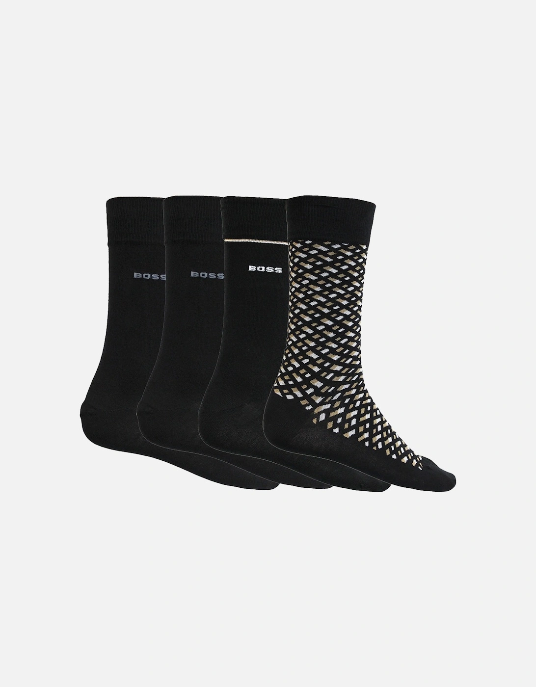 4-Pack Socks Gift Set, Black, 7 of 6