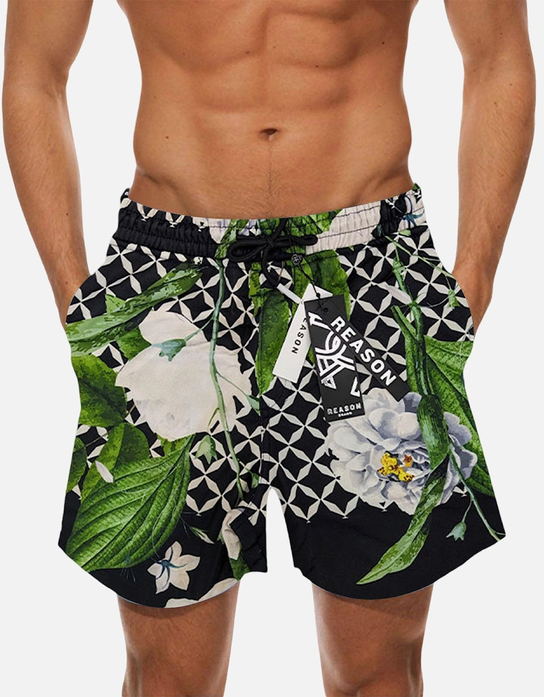 Mens Fleece Shorts Plus Sizes Sweat Joggers Beach Bermuda AOP Graphic Gym Shorts, 7 of 6