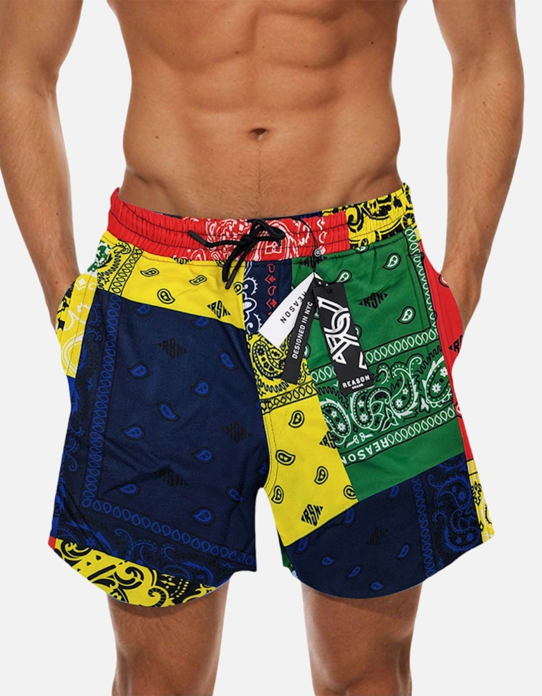 Mens Fleece Shorts Plus Sizes Sweat Joggers Beach Bermuda AOP Graphic Gym Shorts