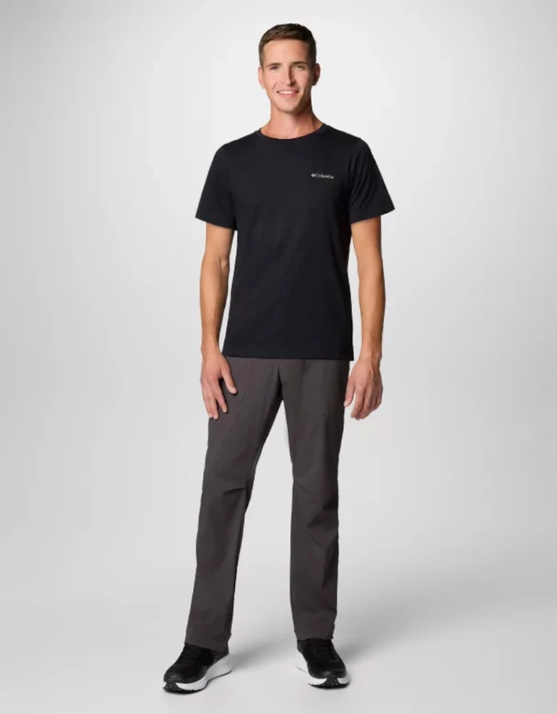 Men's Rapid Ridge™ Back Graphic Tee II Black/Button