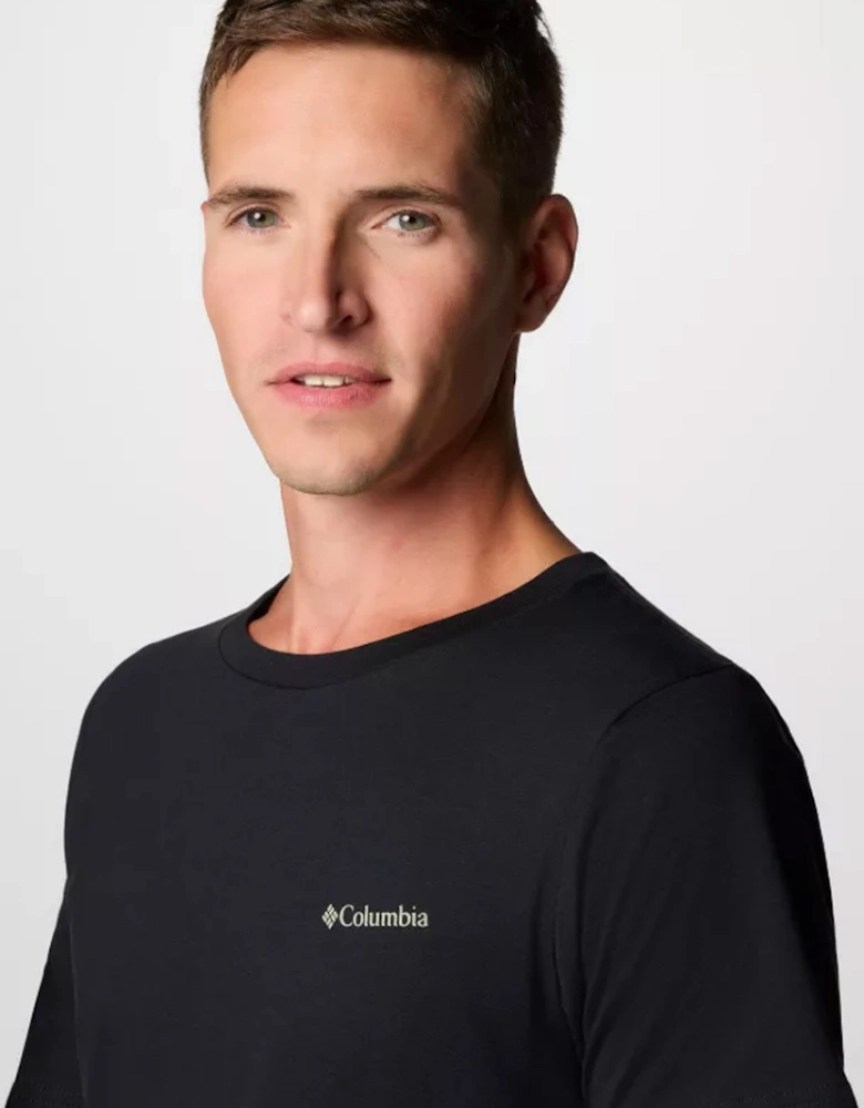 Men's Rapid Ridge™ Back Graphic Tee II Black/Button