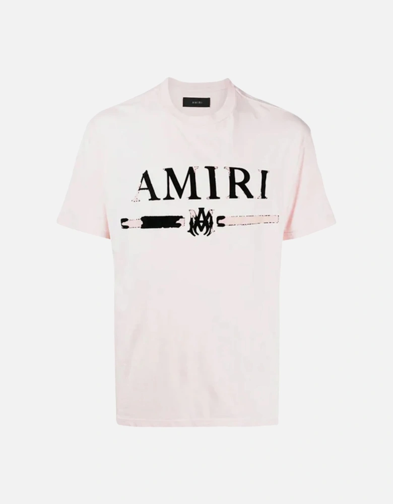 MA Bar Applique Logo T-Shirt in Pink