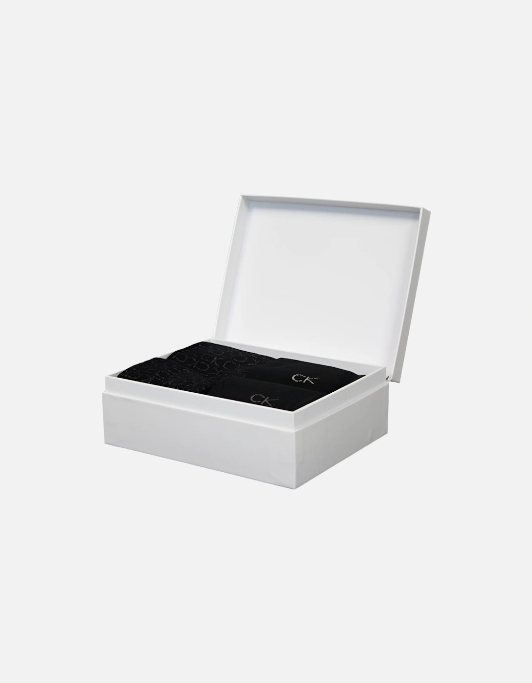 3-Pack Logo Socks Gift Box, Black Combo