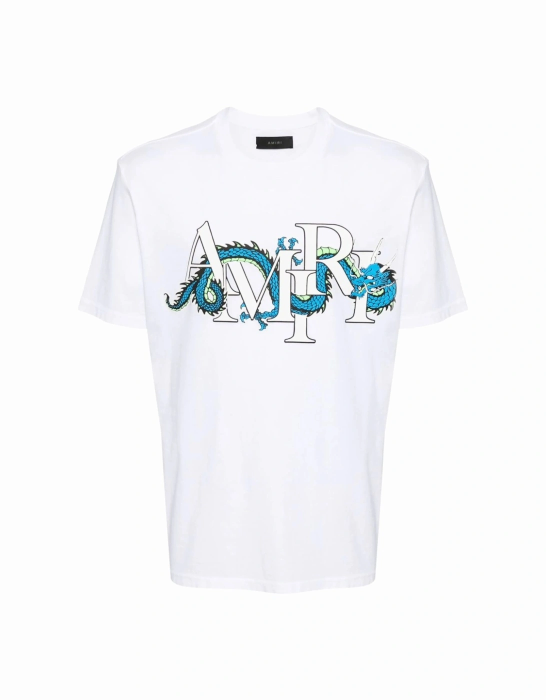 Lunar New Year Blue Dragon Printed T-Shirt in White, 6 of 5