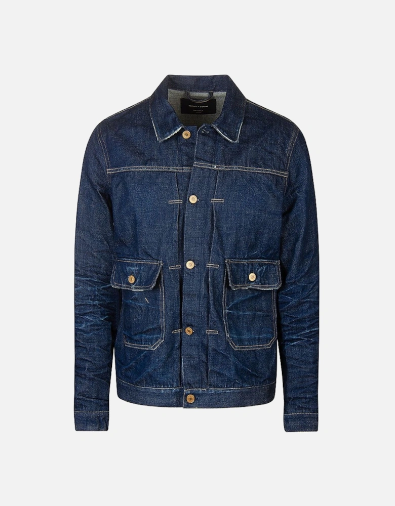 Mens Sartoriale Denim Jacket Navy