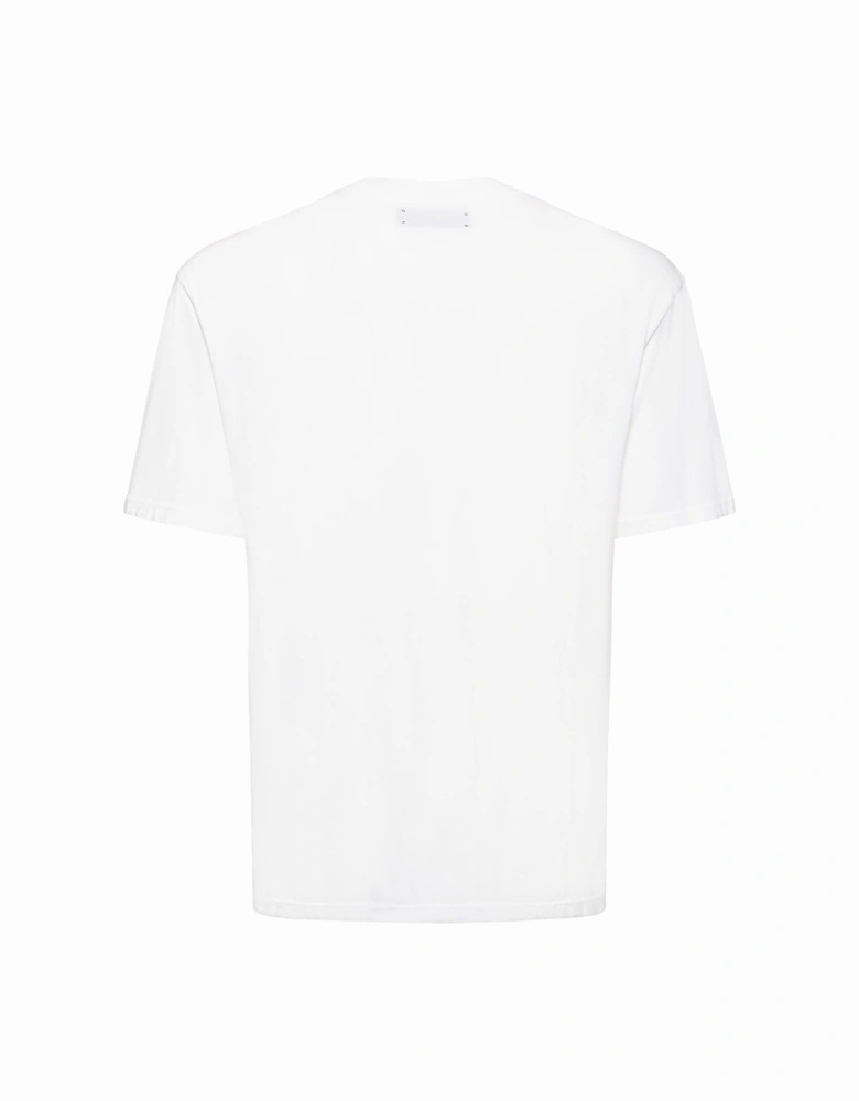 MA Bar Applique Logo T-Shirt in White