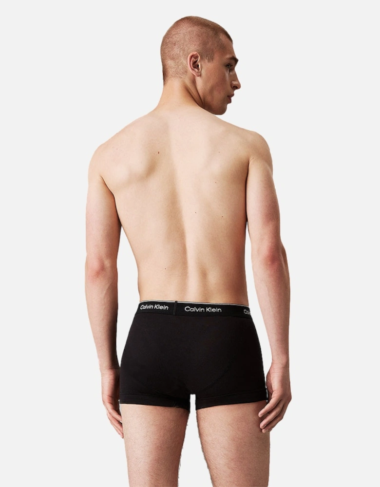 3-Pack Cotton Classics Boxer Trunks, Black