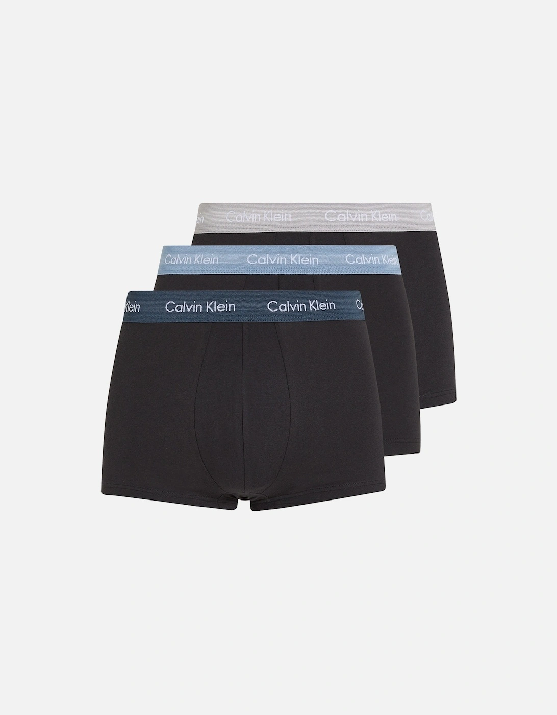 3-Pack Low-Rise Cotton Stretch Boxer Trunks, Black, 8 of 7