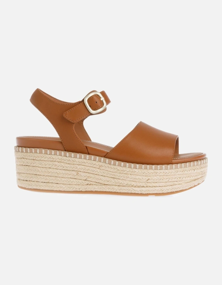 Eloise Espadrille Back-Strap Wedge Sandals