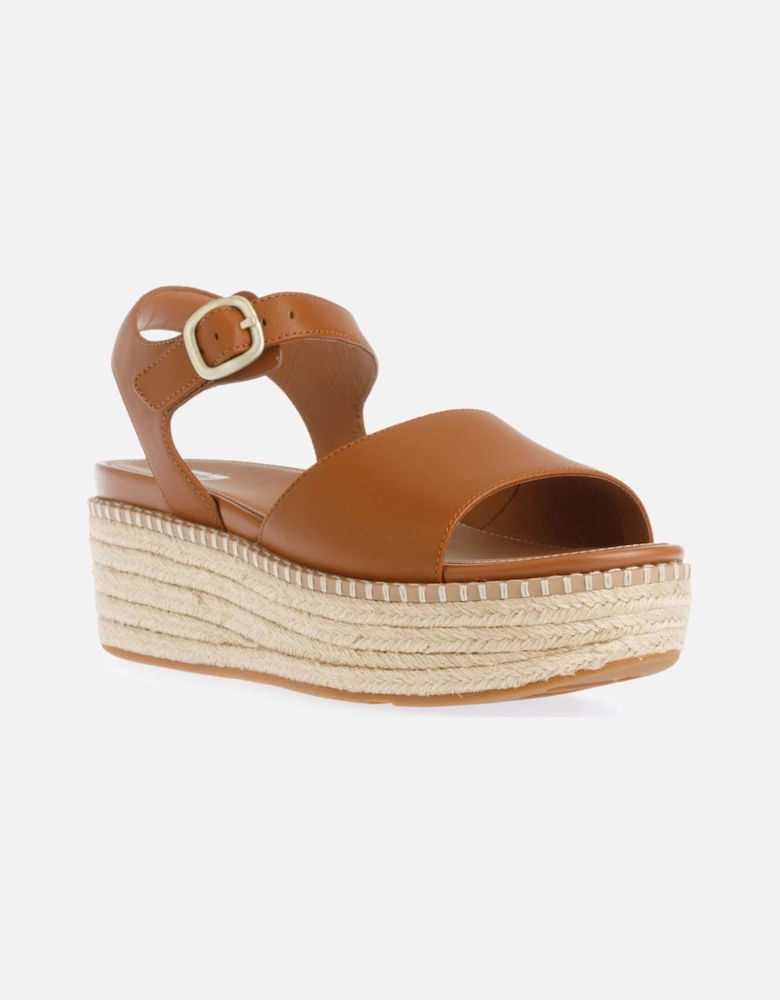 Eloise Espadrille Back-Strap Wedge Sandals