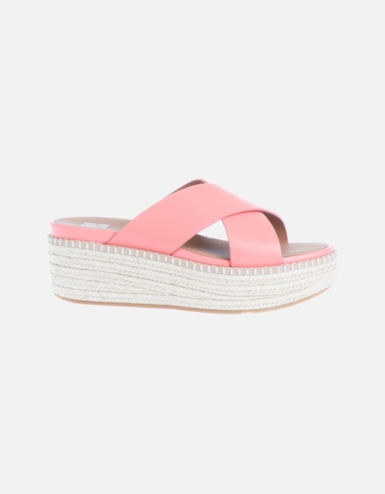 Eloise Espadrille Wedge Cross Slide Sandals