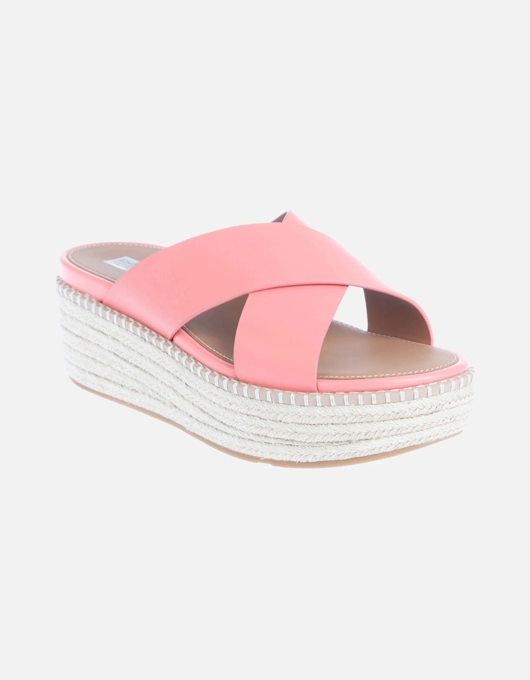 Eloise Espadrille Wedge Cross Slide Sandals