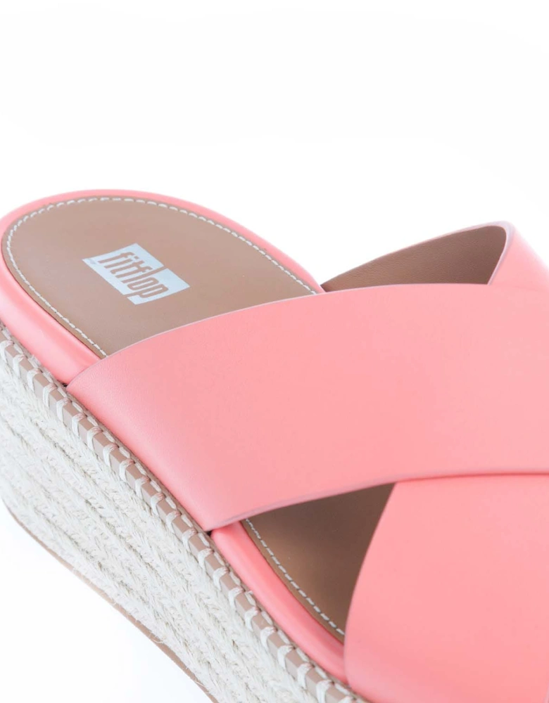 Eloise Espadrille Wedge Cross Slide Sandals