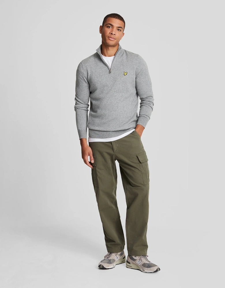 Cotton Merino 1/4 Zip Jumper