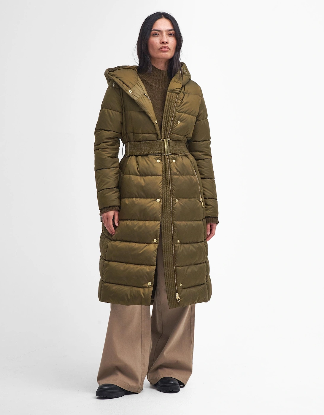 Track Line Womens Long Quilted Jacket, 12 of 11