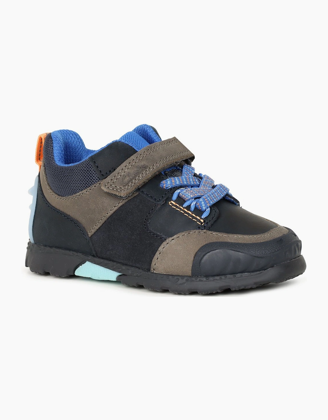 Clarks Boys Navy Combi Steggy2 Glow T First Boots Colour: :, Fit: F Size 6.5 Kids - Image 3