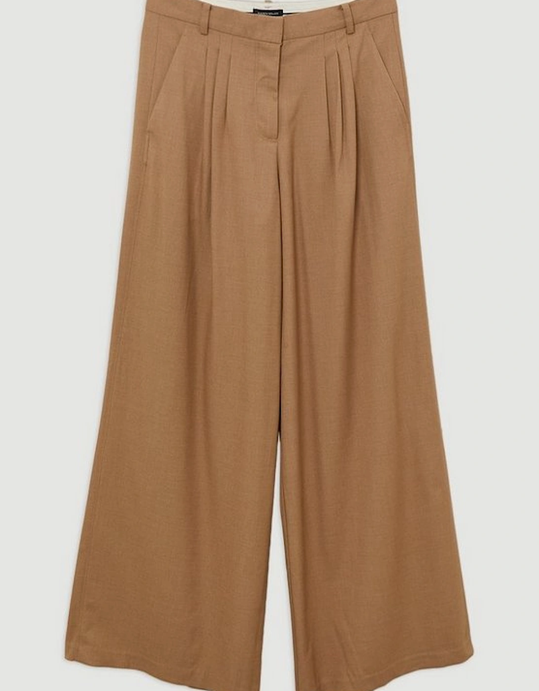 Tailored Wide Leg Darted Trousers