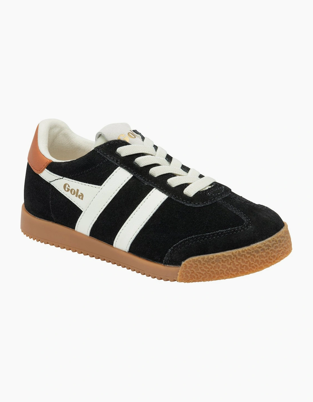 Gola Girls Black 'S Elan Trainers  Years/8 Size 8 Kids