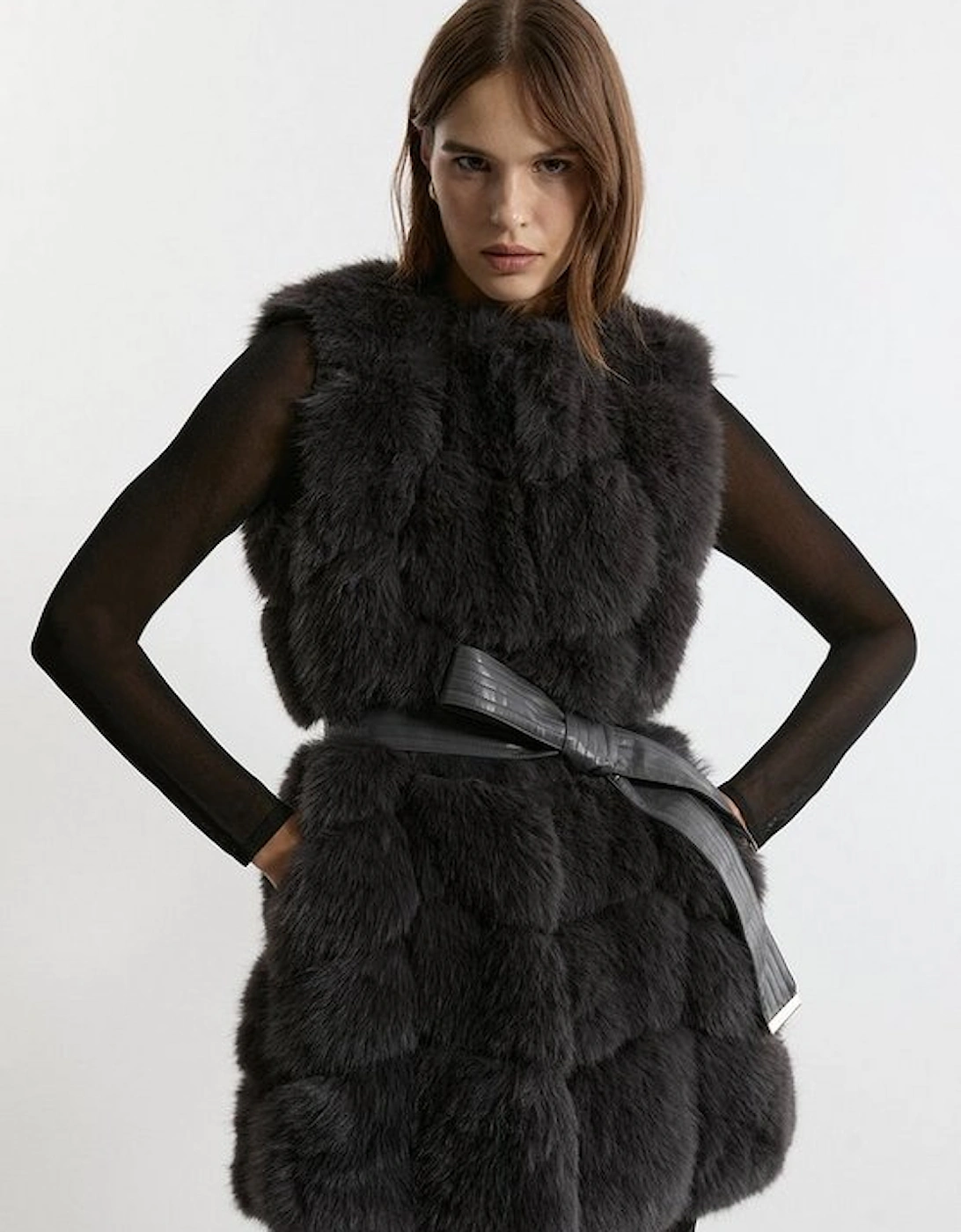 Faux Fur Panelled Gilet, 5 of 4