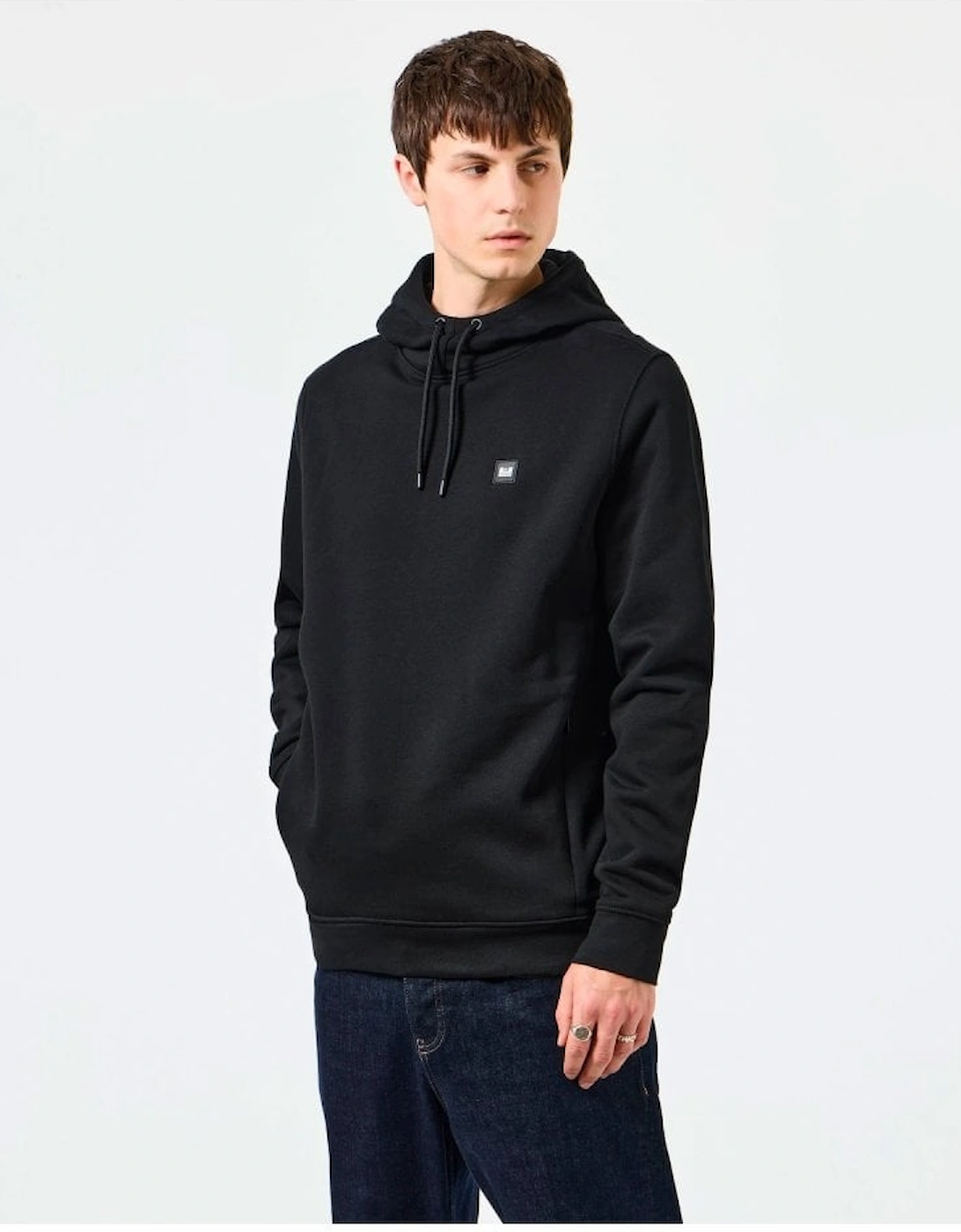 Ribbe Badge Hoodie Black