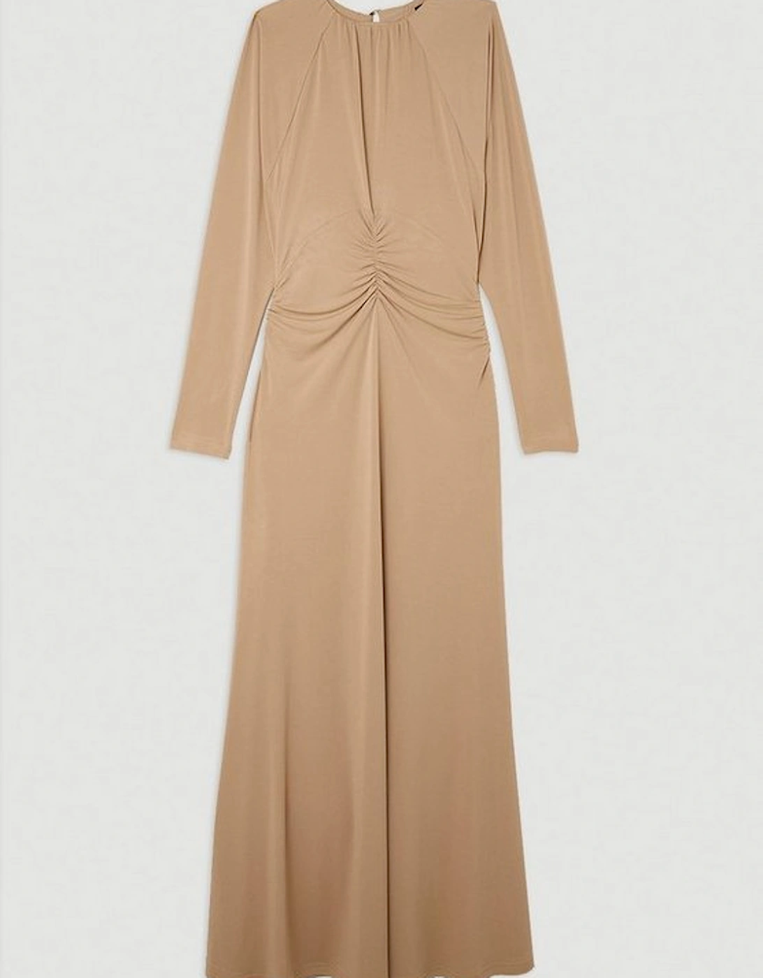 Jersey Crepe Batwing Maxi Dress