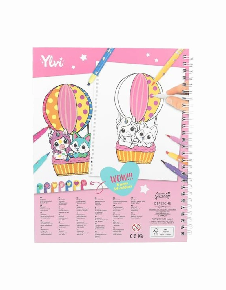 Ylvi Colouring Book With Pen Set