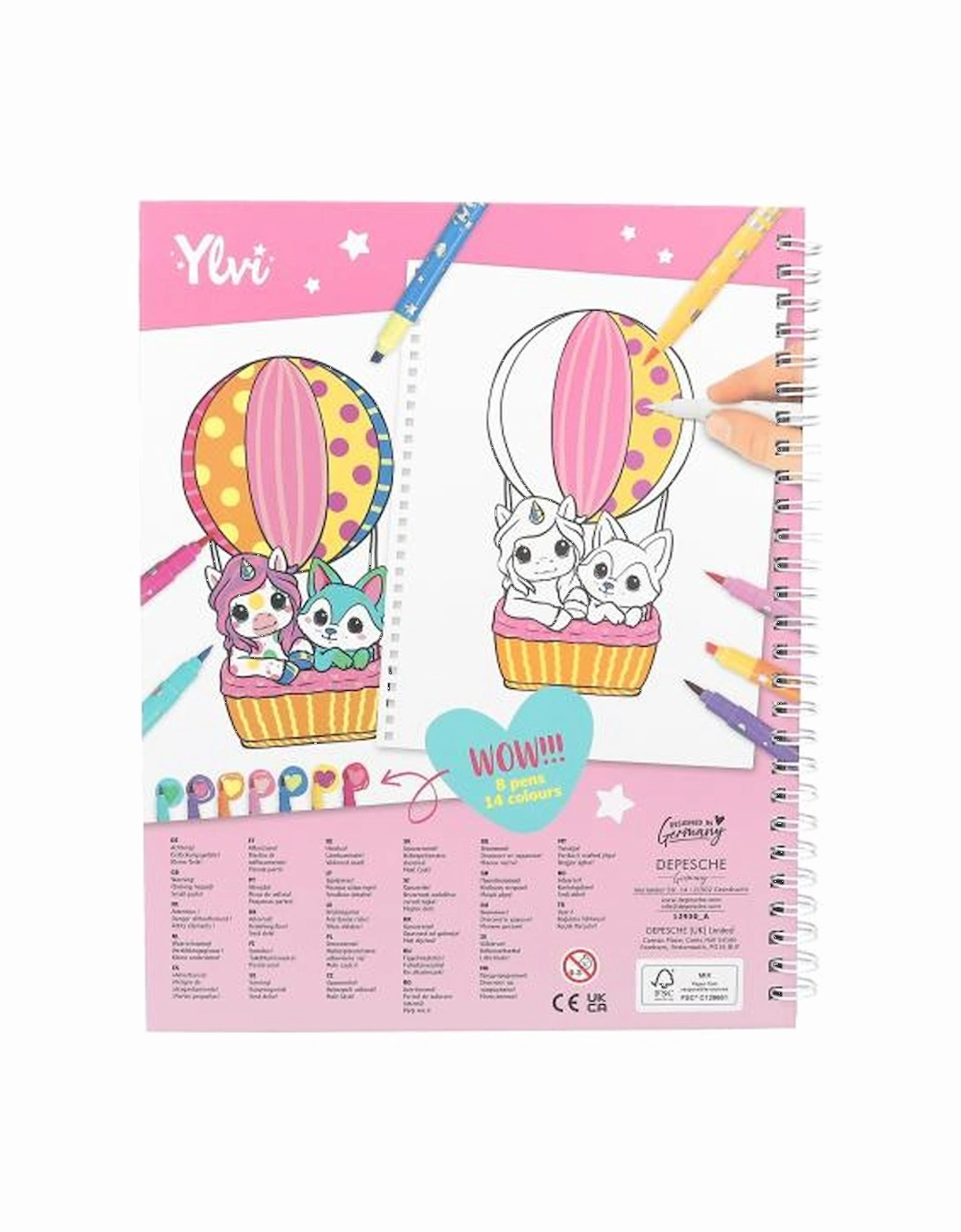 Ylvi Colouring Book With Pen Set