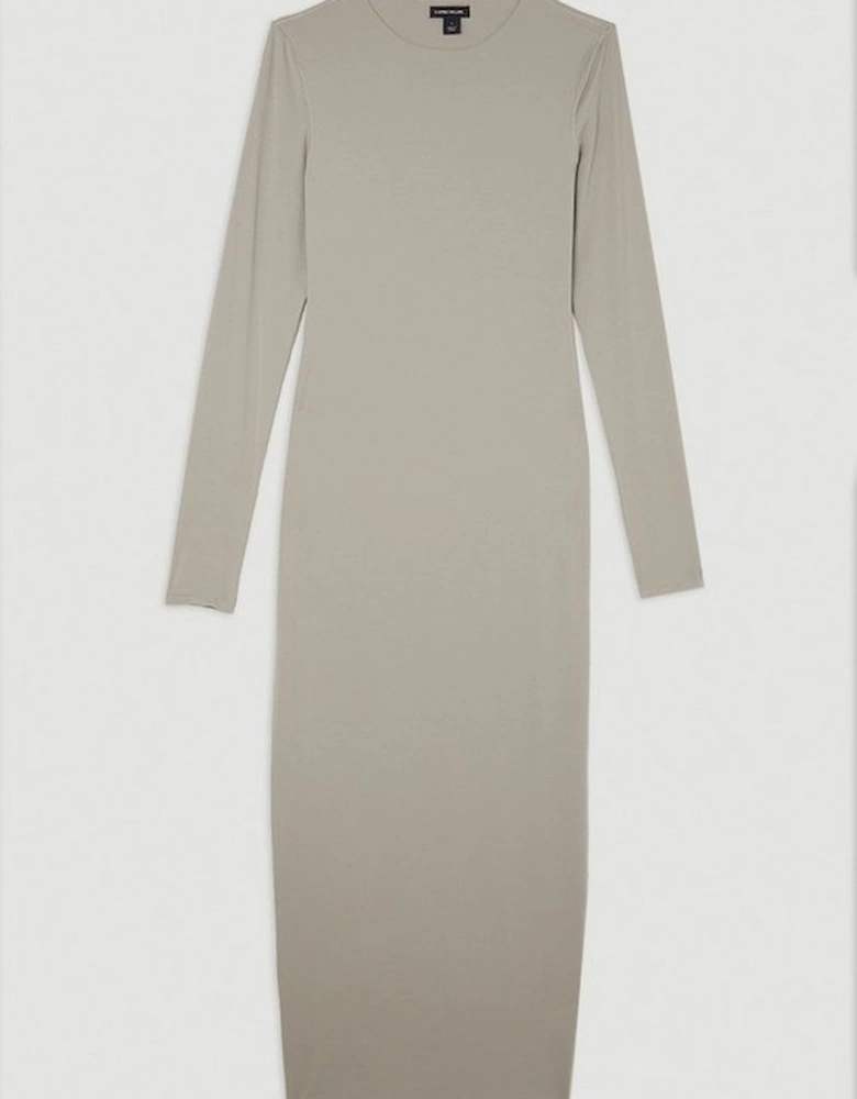 Contour Jersey Long Sleeve Midi Dress