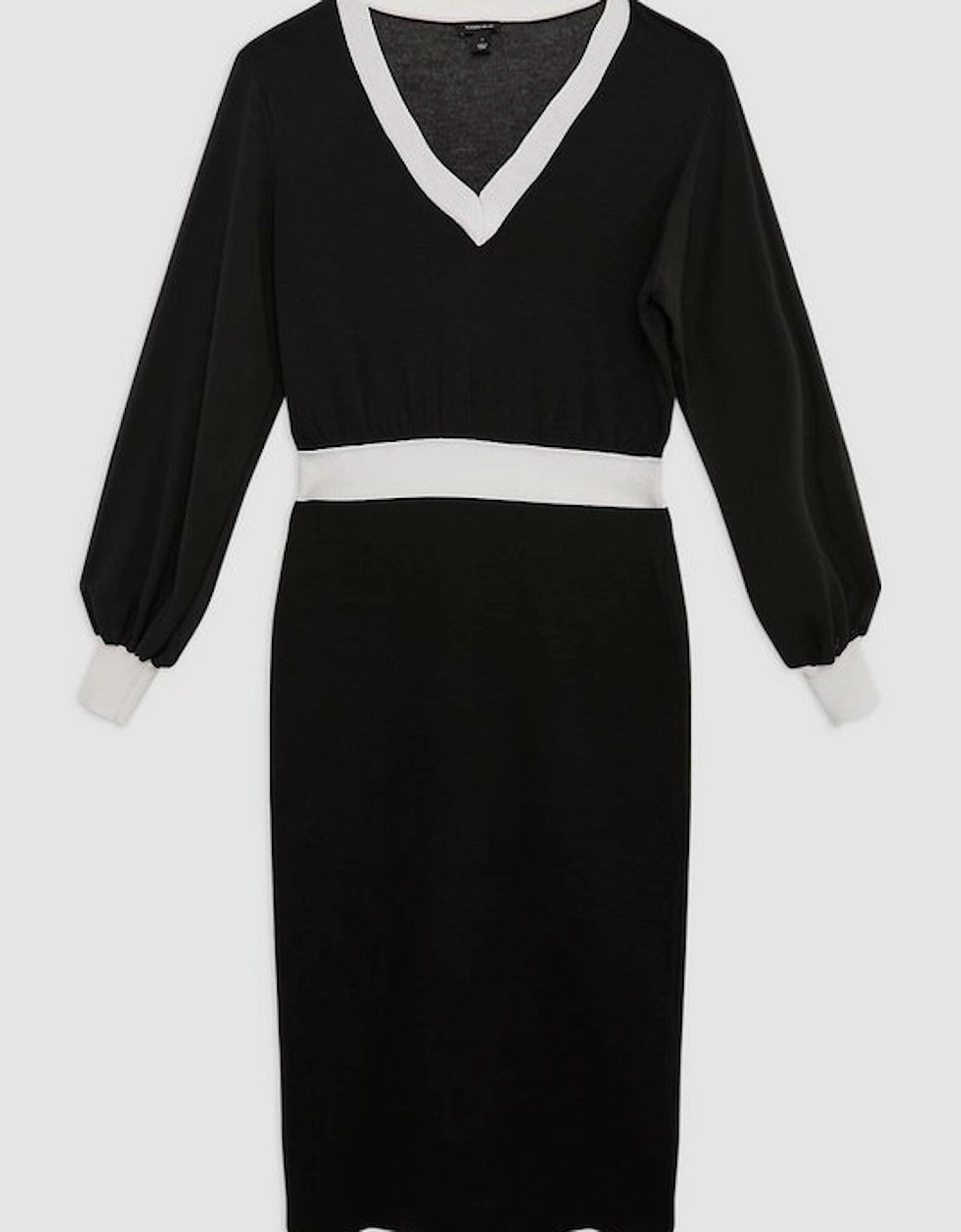 Light Weight Summer Knit Midi Pencil Dress