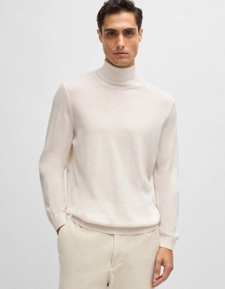 BOSS Black Musso-P Sweater 131 Open White