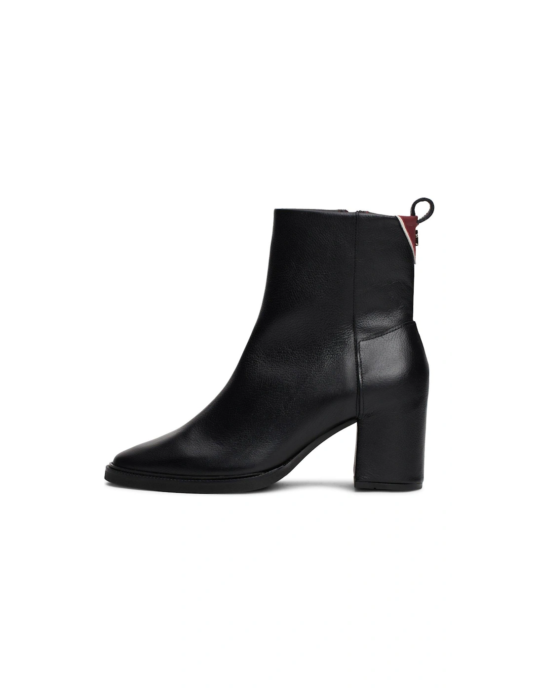 Heeled Leather Ankle Boots - Black, 7 of 6