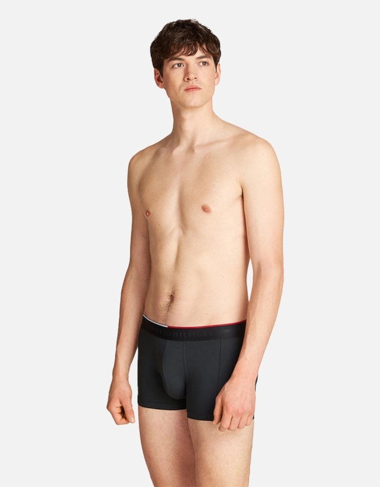 Everyday 3-Pack Microfibre Boxer Trunks, Black