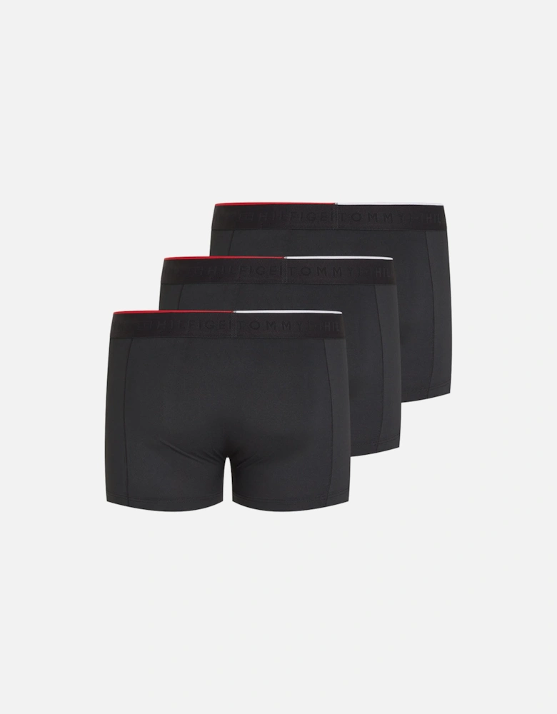 Everyday 3-Pack Microfibre Boxer Trunks, Black