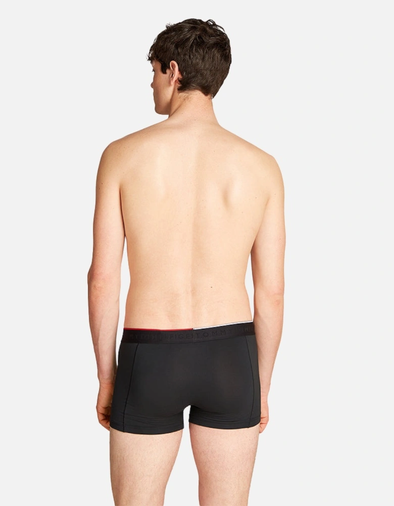 Everyday 3-Pack Microfibre Boxer Trunks, Black