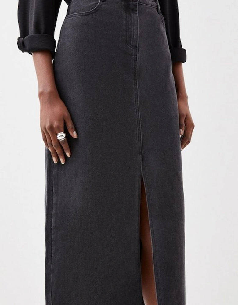 Denim Maxi Skirt