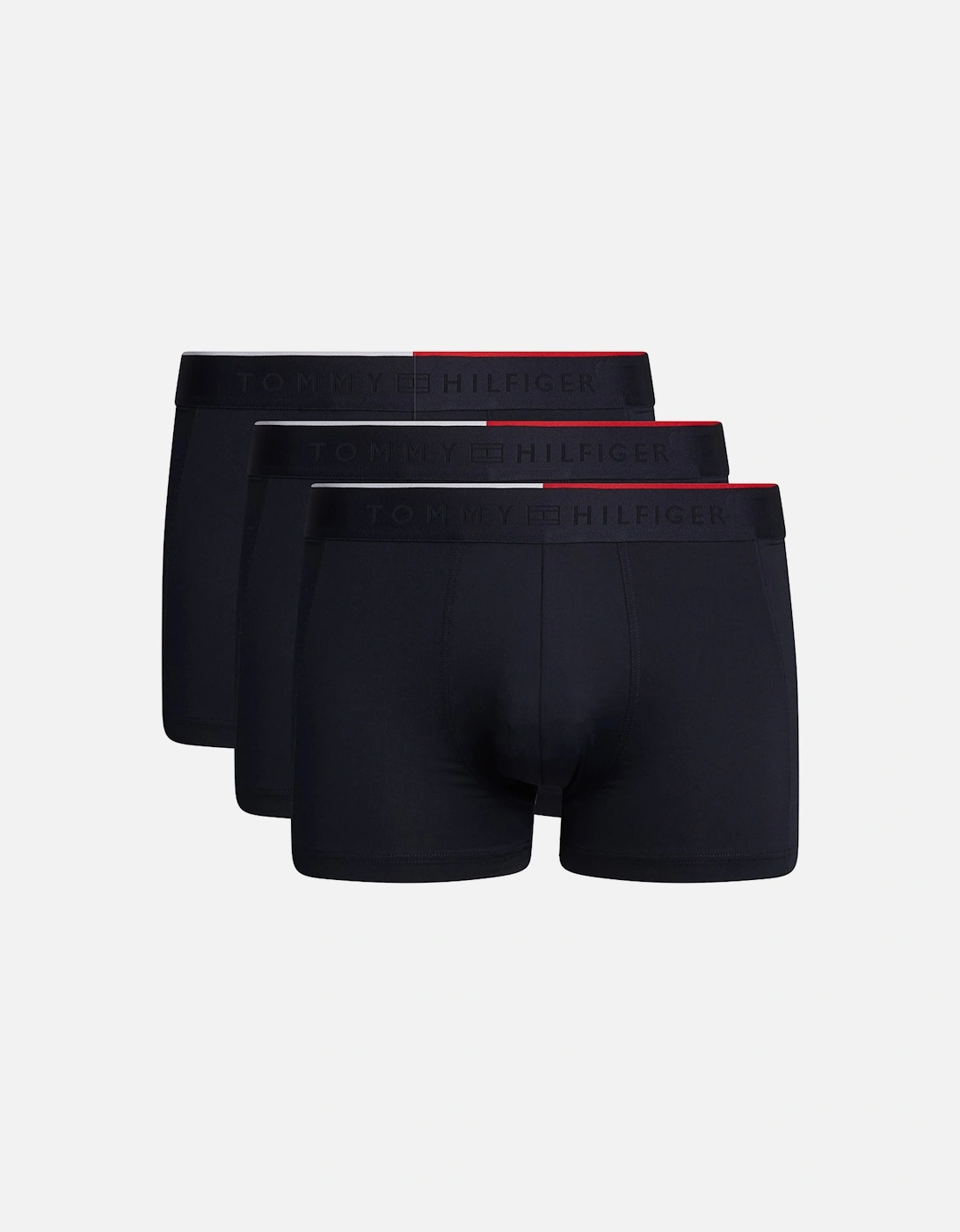 3-Pack Everyday Microfibre Repeat Logo Boxer Trunks, Navy, 6 of 5