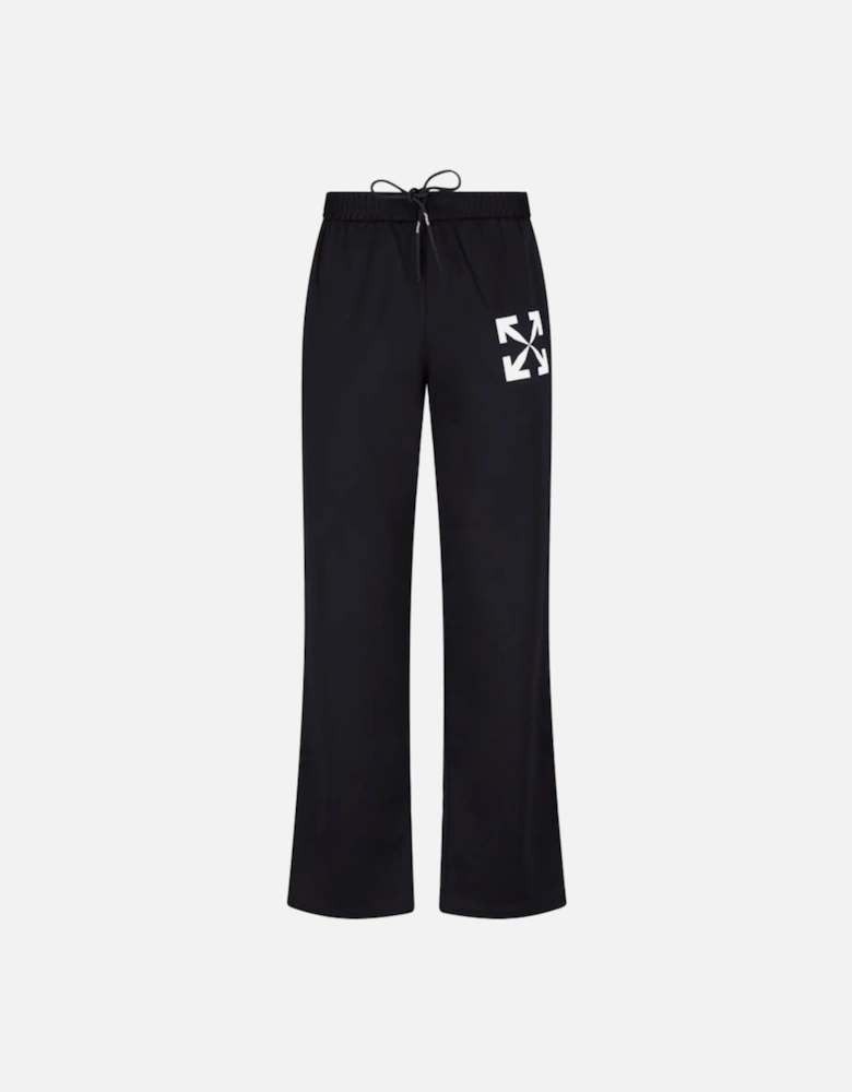 Single Arrow Slim Track Joggers in Black