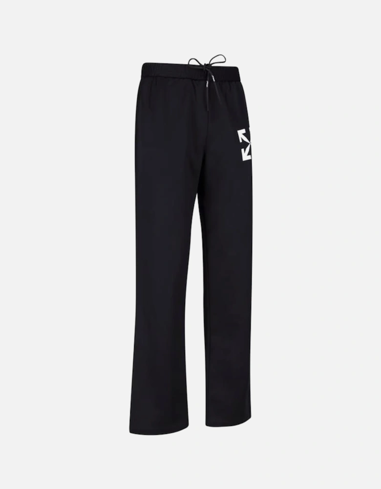 Single Arrow Slim Track Joggers in Black