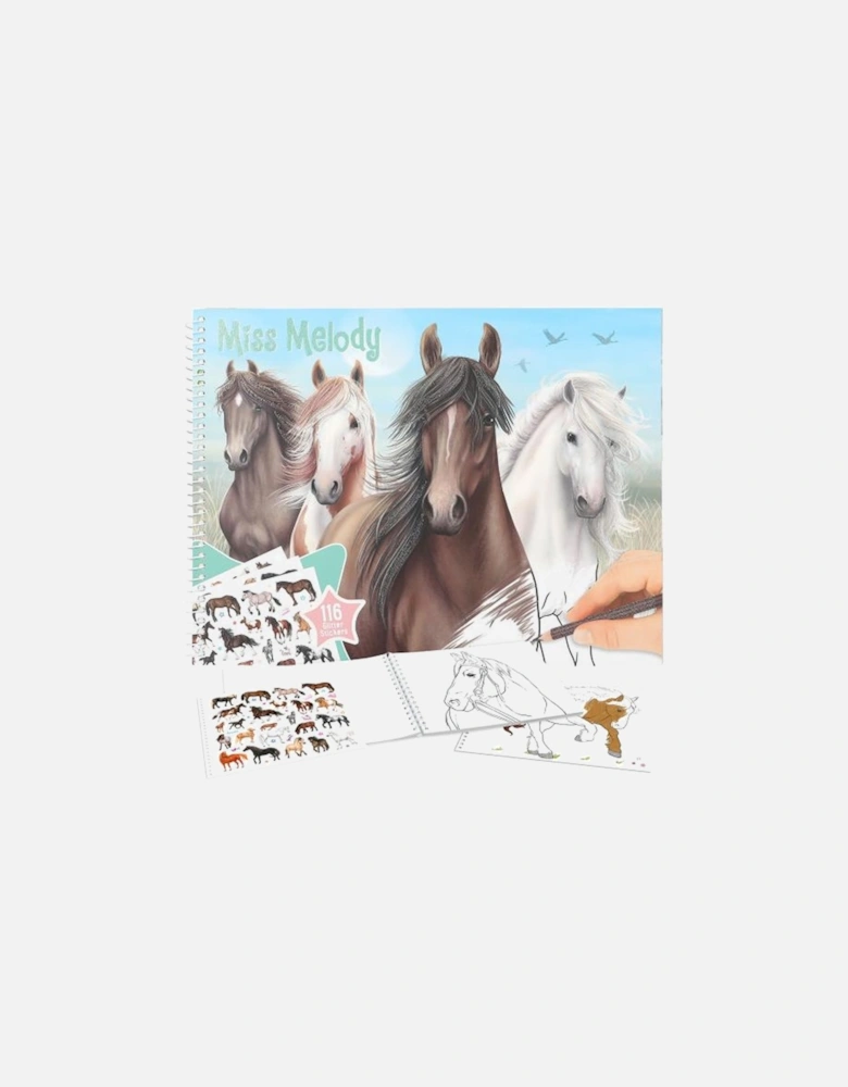 Miss Melody Horse Colouring Book