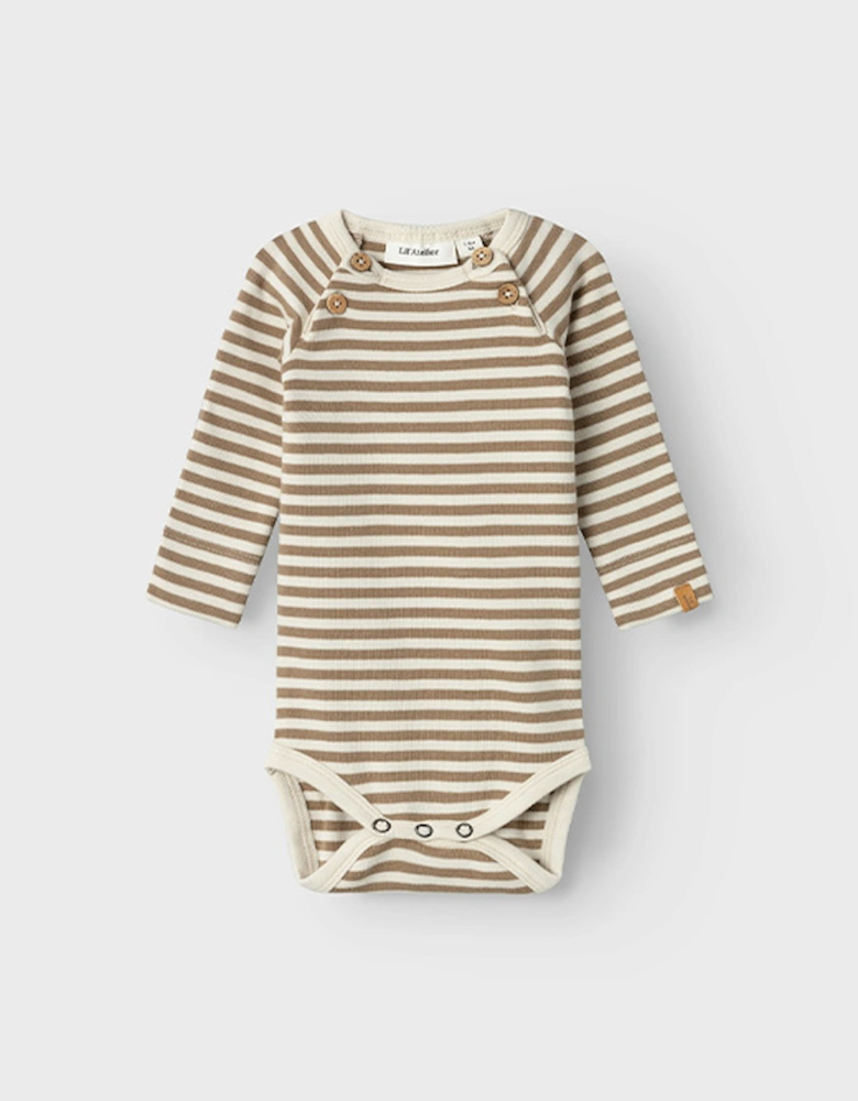 Baby Geo Long Sleeve Body Birch